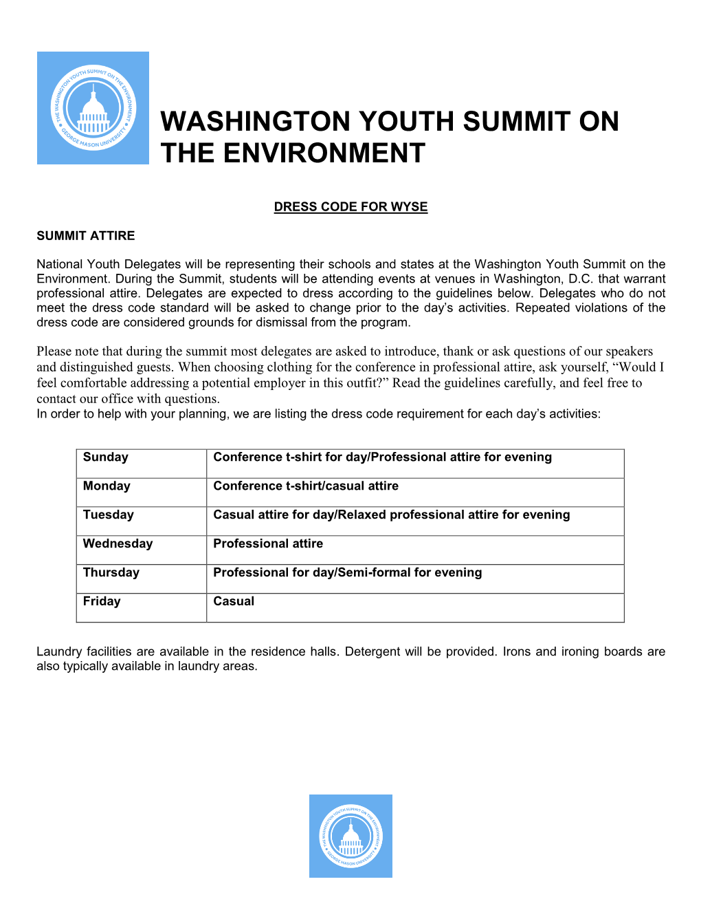 Washington Youth Summit on the Environment