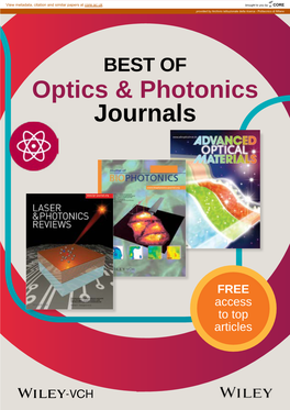 Optics & Photonics Journals
