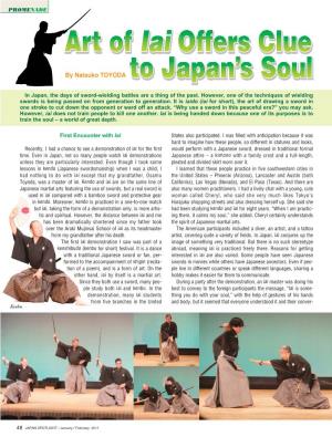 First Encounter with Iai in Japan, the Days of Sword-Wielding Battles Are A