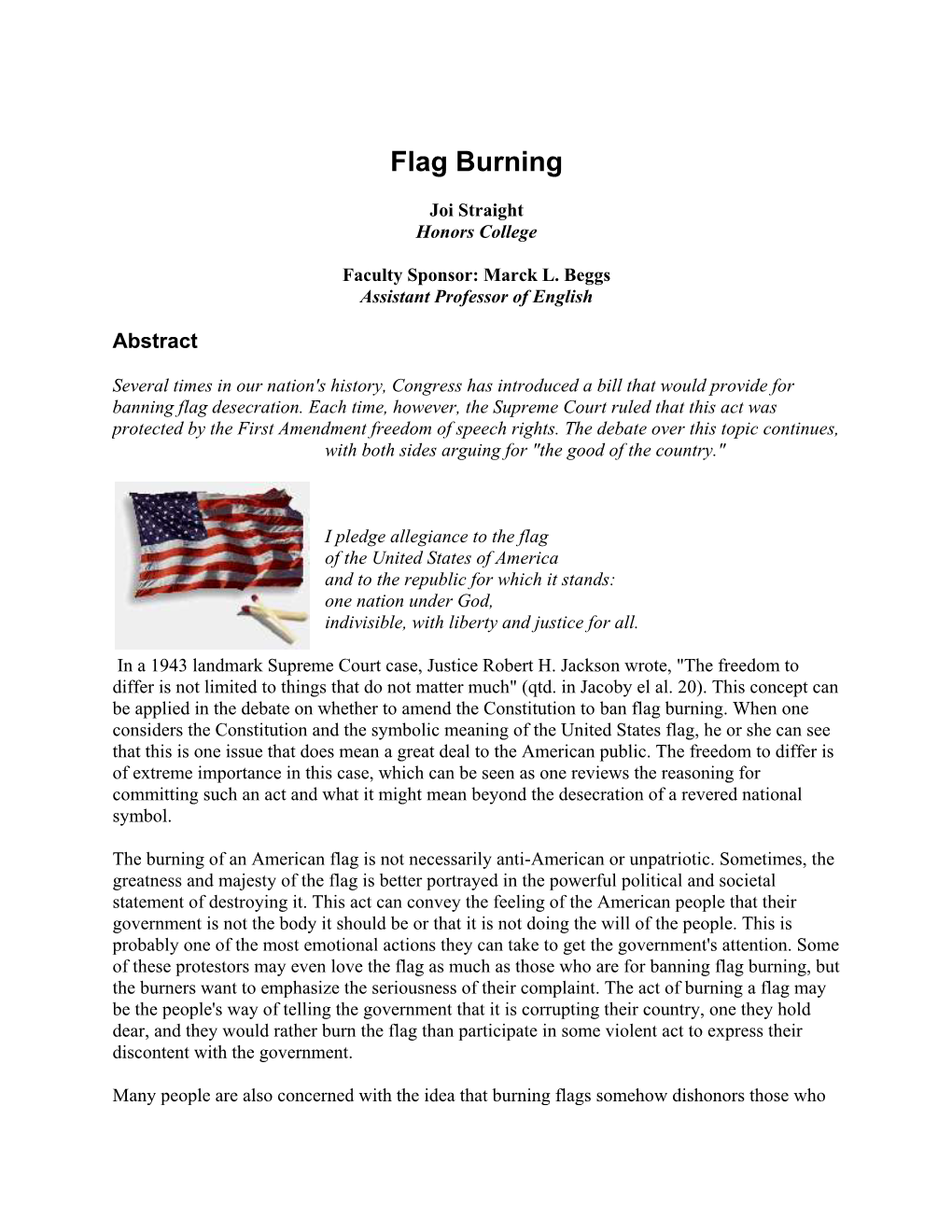 Flag Burning