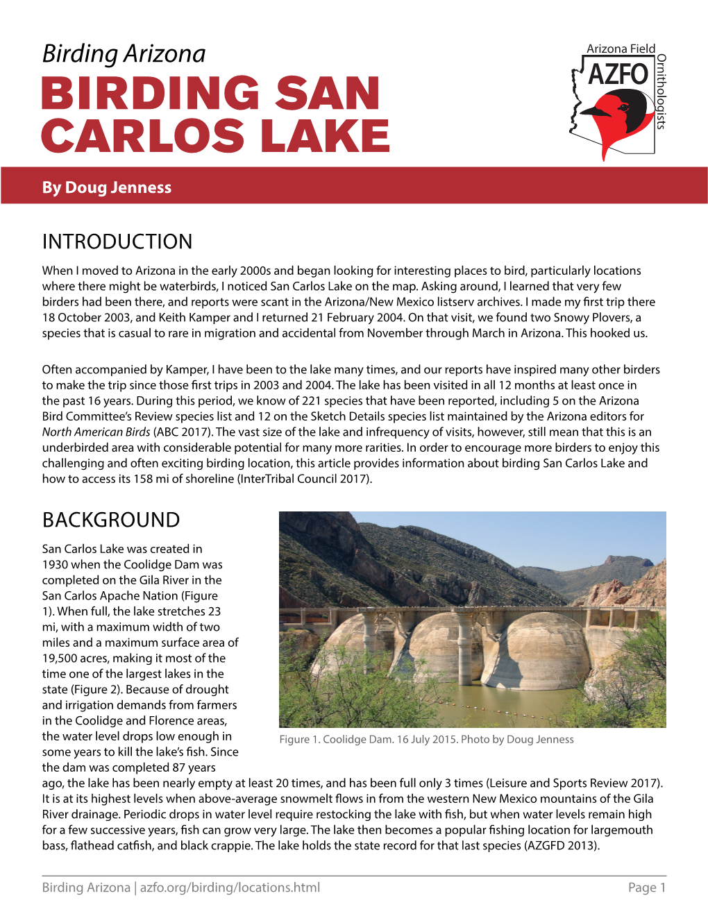Briding San Carlos Lake