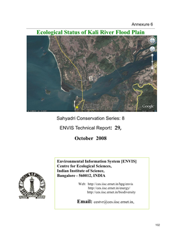 Ecological Status of Kali River Flood Plain