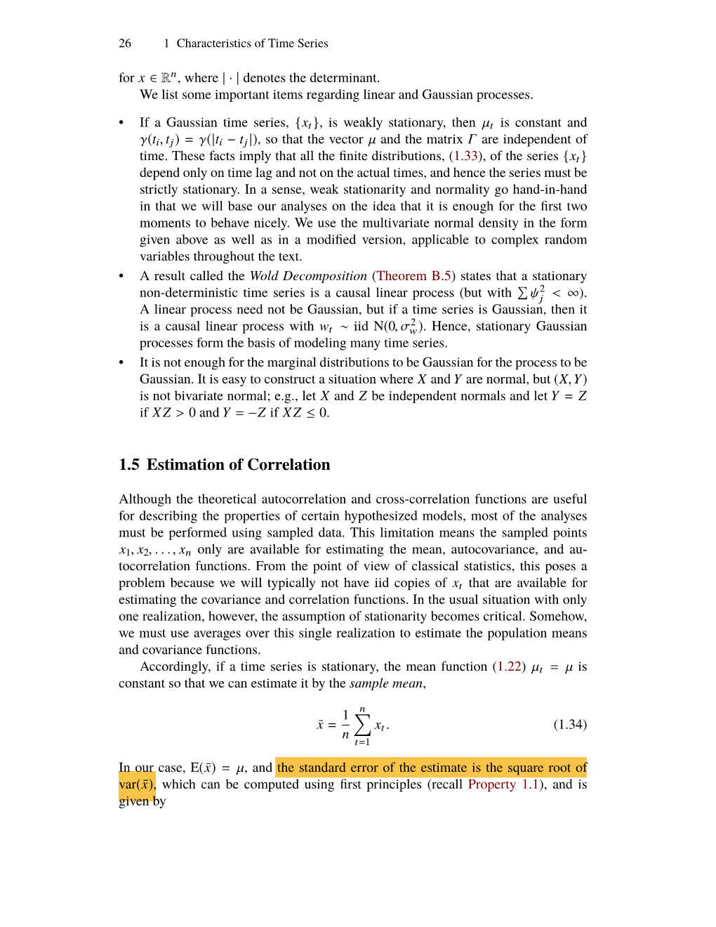 1.5 Estimation of Correlation