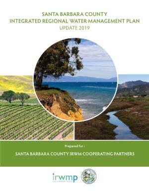 Santa Barbara County Integrated Regional Water Management Plan Update 2019
