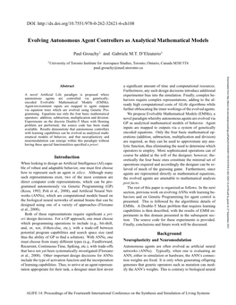 Evolving Autonomous Agent Controllers As Analytical Mathematical Models