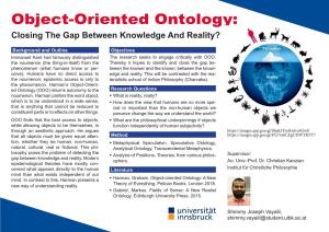 Object-Oriented Ontology: Closing the Gap Between Knowledge and Reality?