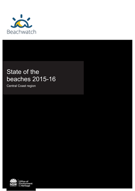 State of the Beaches Annual Report 2016 Central Coast Region