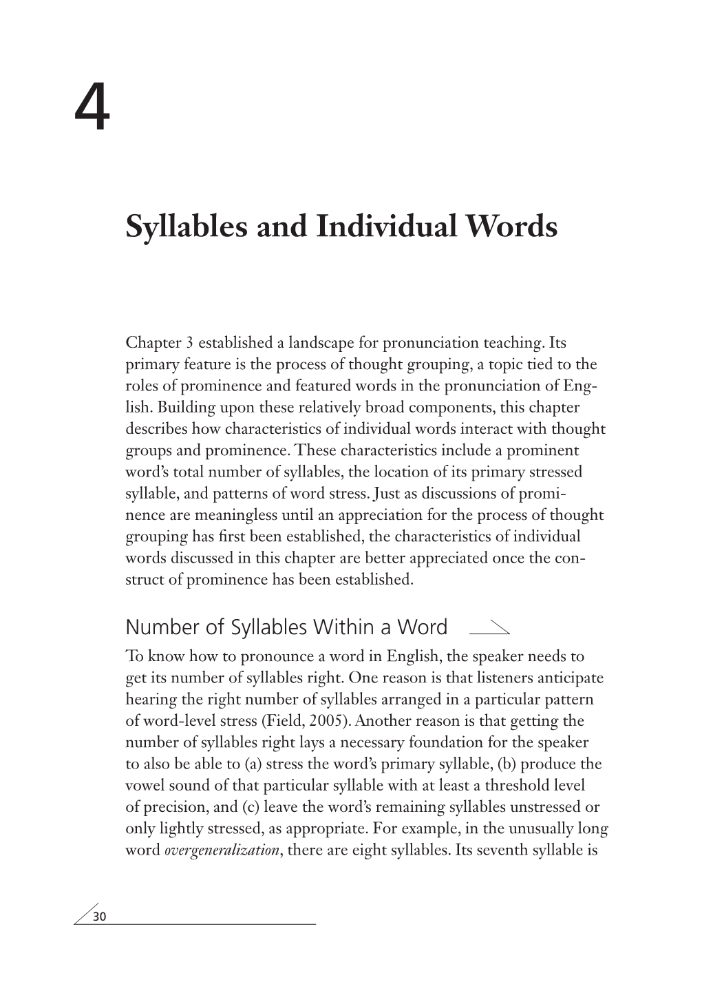 Syllables and Individual Words