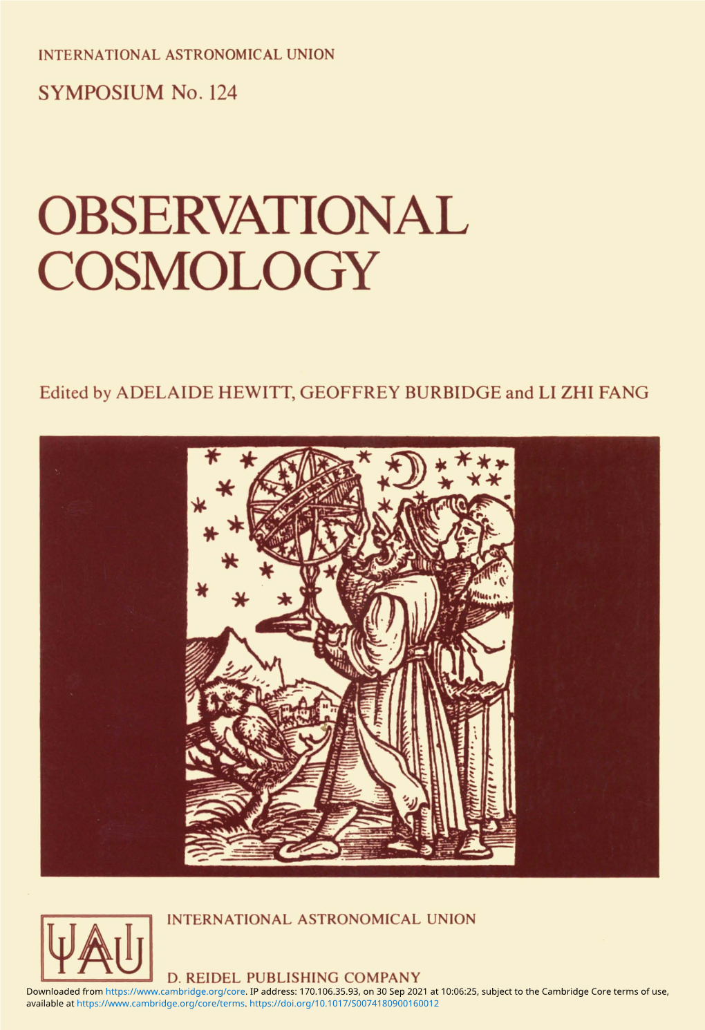 Observational Cosmology