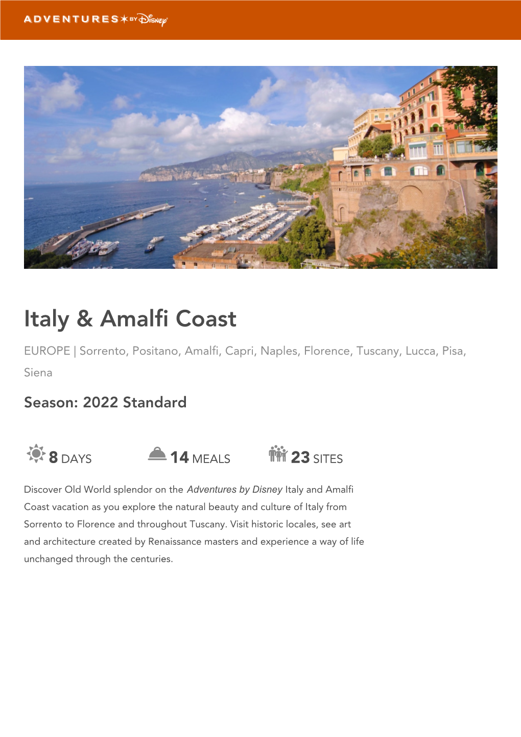Italy & Amalfi Coast