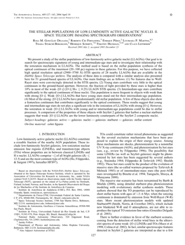 The Stellar Populations of Low-Luminosity Active Galactic Nuclei