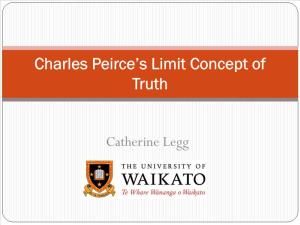 Charles Peirce's Limit Concept of Truth