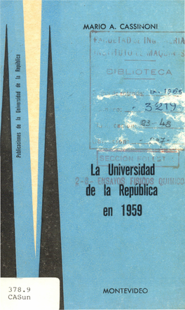 La Universidad De La República En 1959