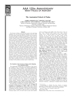 The Anatomical School of Padua