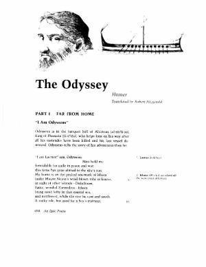The Odyssey Homer Translated Lv Robert Fitzç’Erald