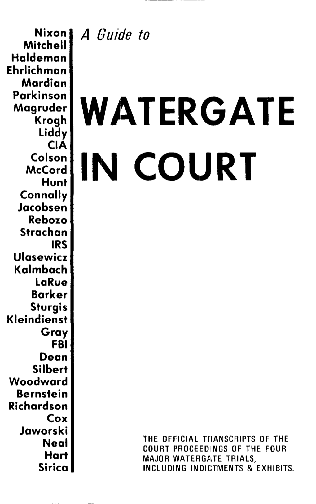 Watergate in Court