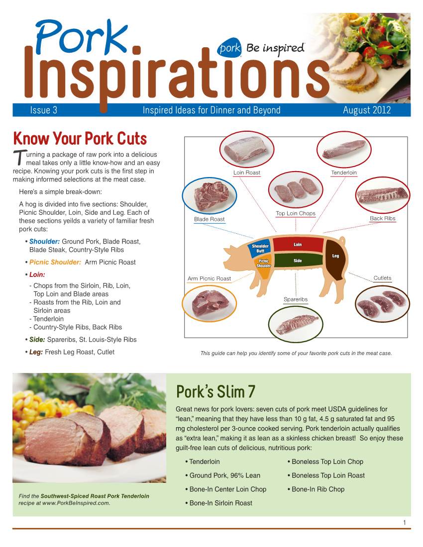 Pork's Slim 7 Know Your Pork Cuts