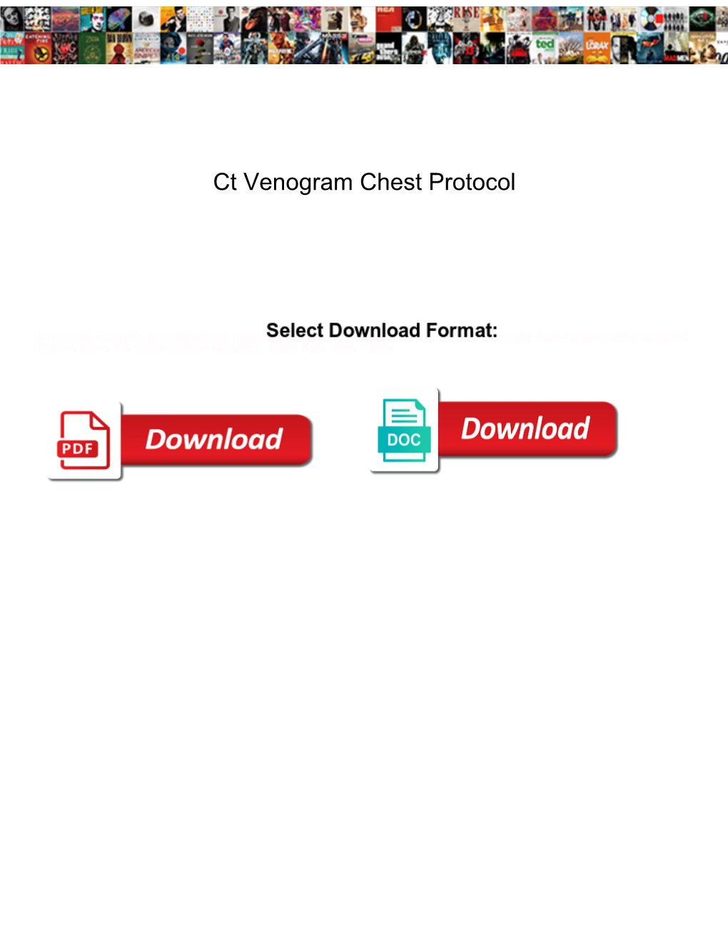 Ct Venogram Chest Protocol