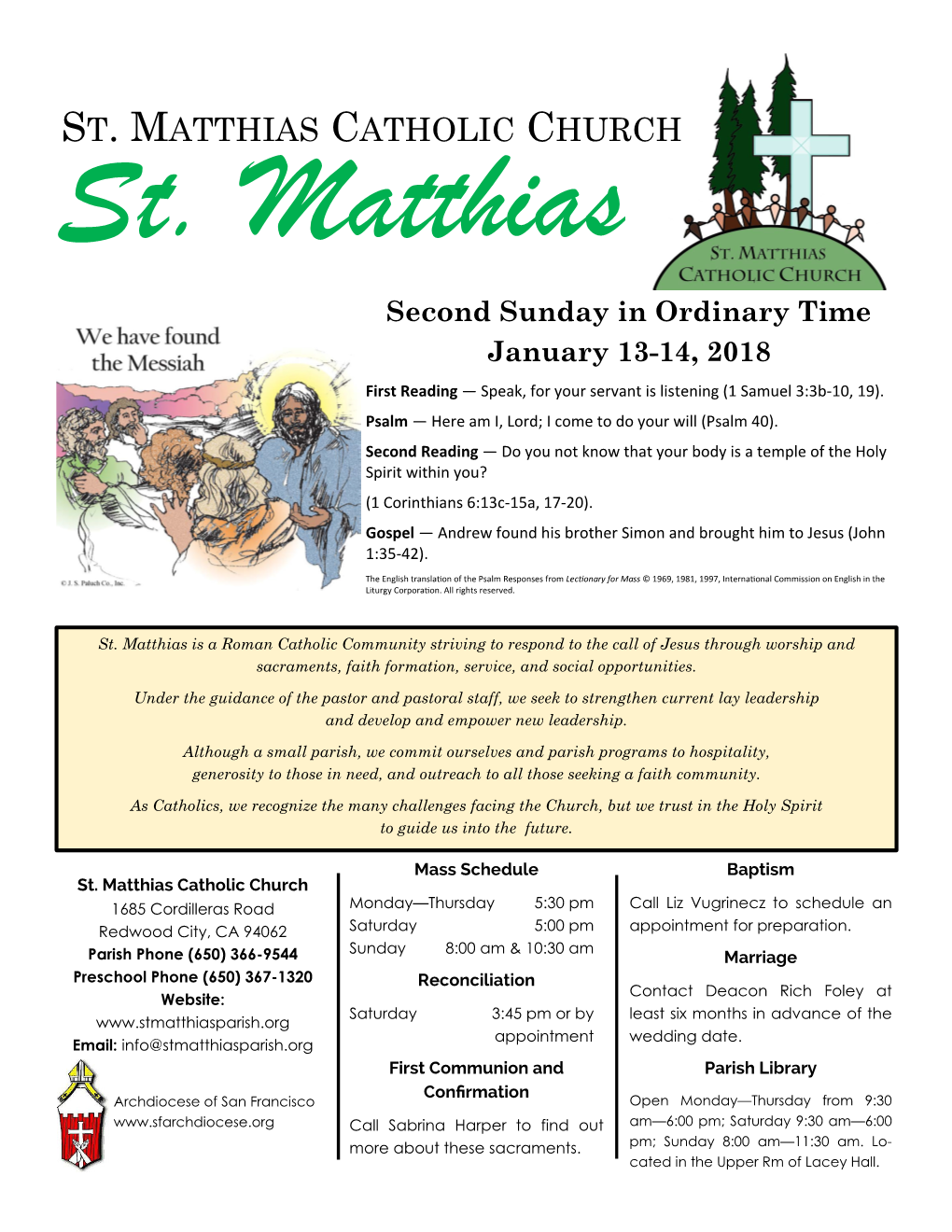 St. Mahias Parish News