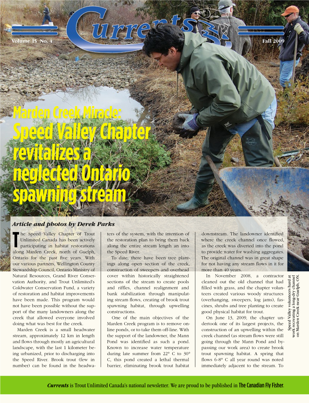 Speed Valley Chapter Revitalizes a Neglected Ontario Spawning Stream