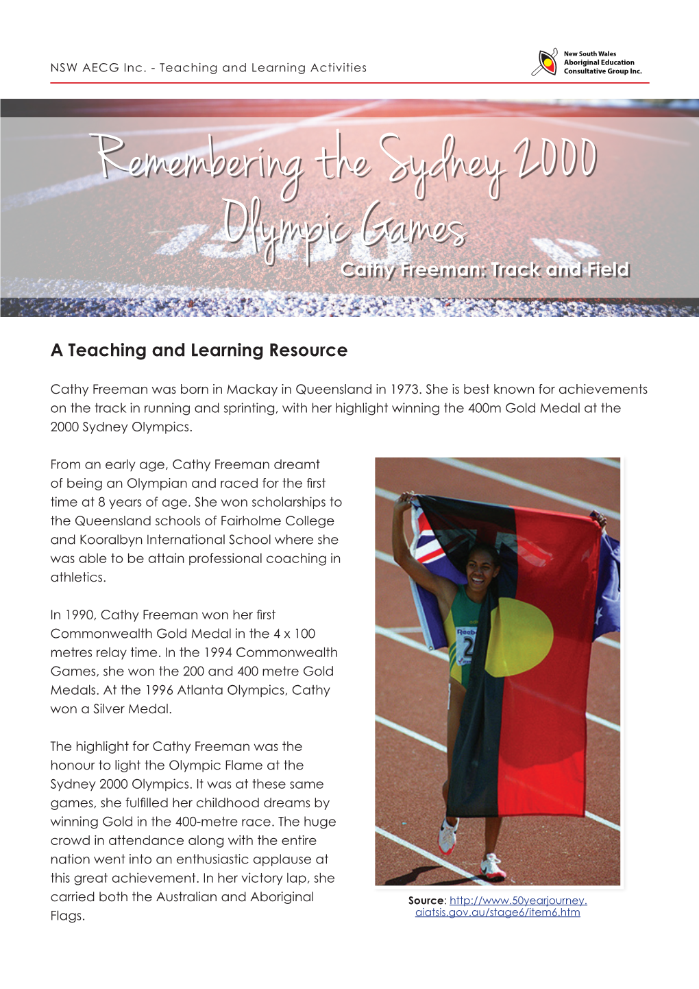 Remembering the Sydney 2000 Olympic Games Cathy Freeman: Track and Field