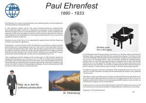 Paul Ehrenfest 1880 - 1933