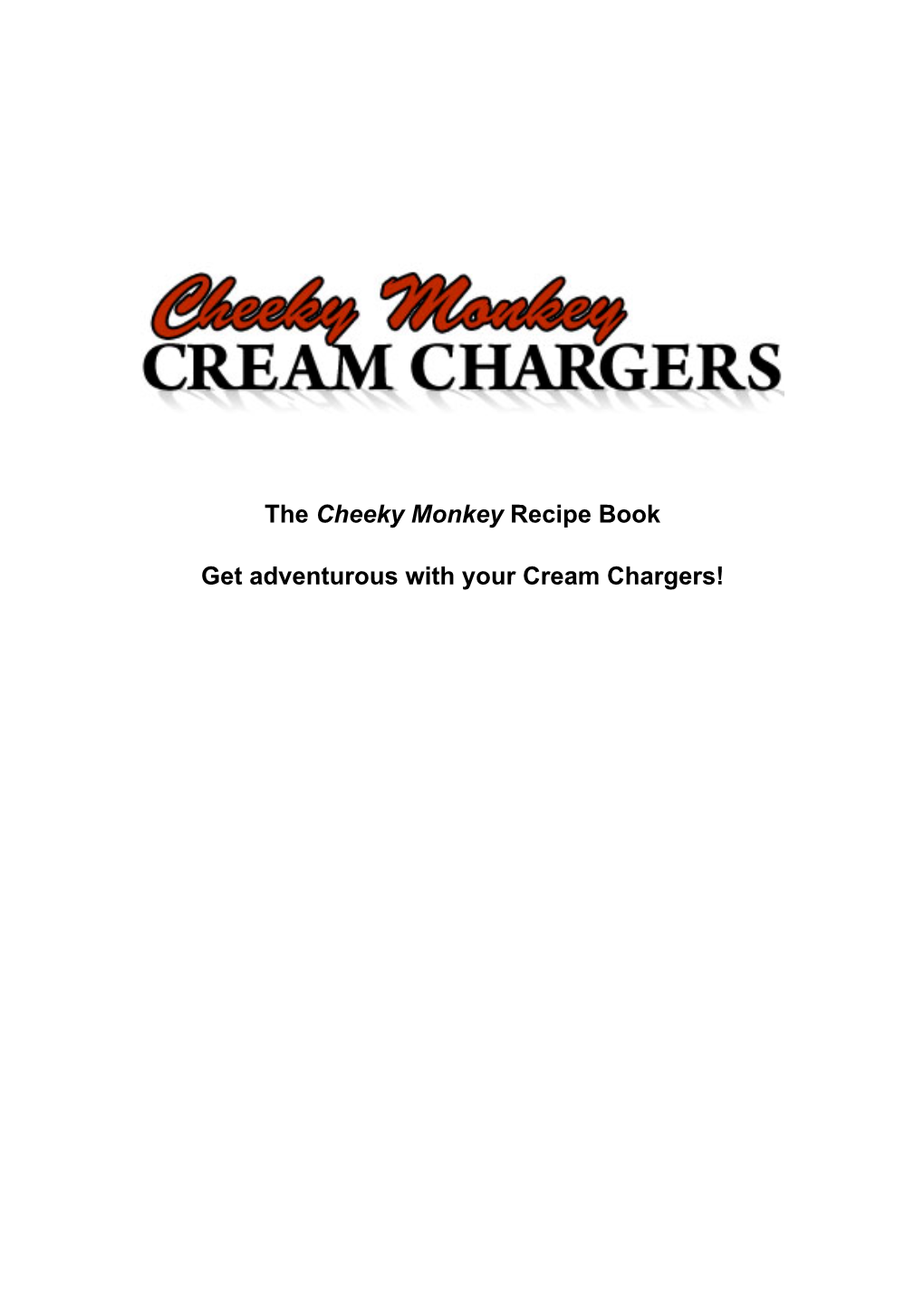 Cream Chargers Cook Book