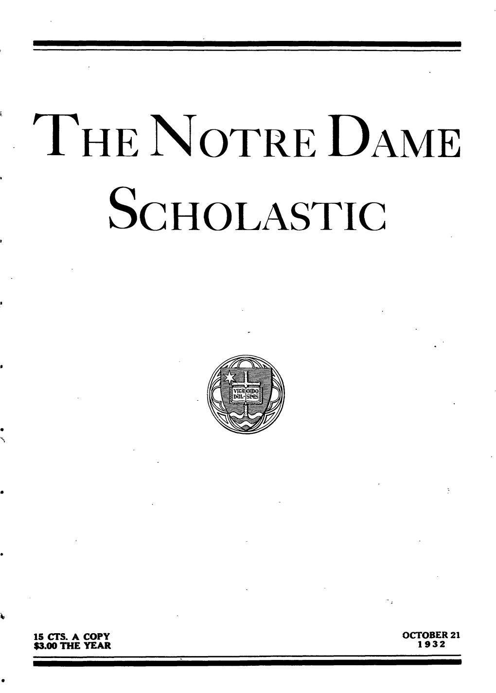 The Notre Dame Scholastic