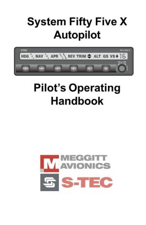 System Fifty Five X Autopilot Pilot's Operating Handbook