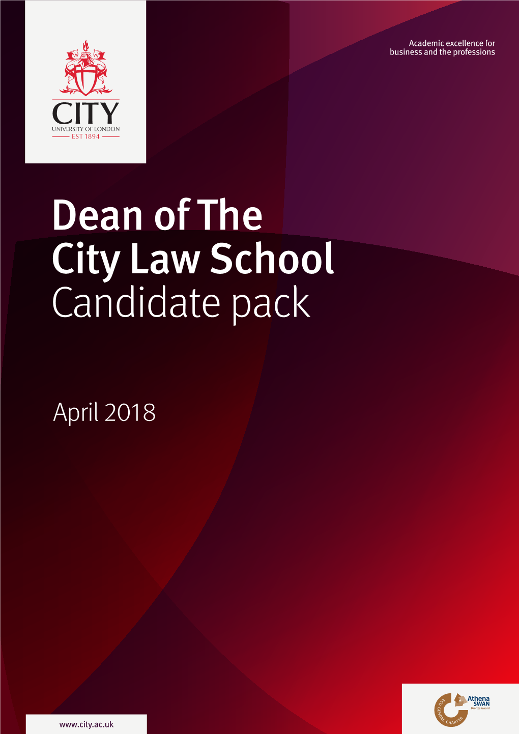 Dean of the City Law School Candidate Pack