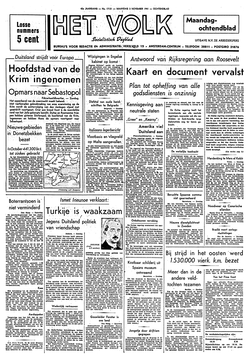 Het Volk : Dagblad Voor De Arbeiderspartĳ