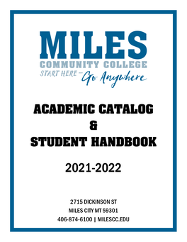 Academic Catalog & Student Handbook