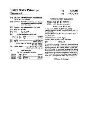 United States Patent (19) (11) 4,138,580 Umemura Et Al