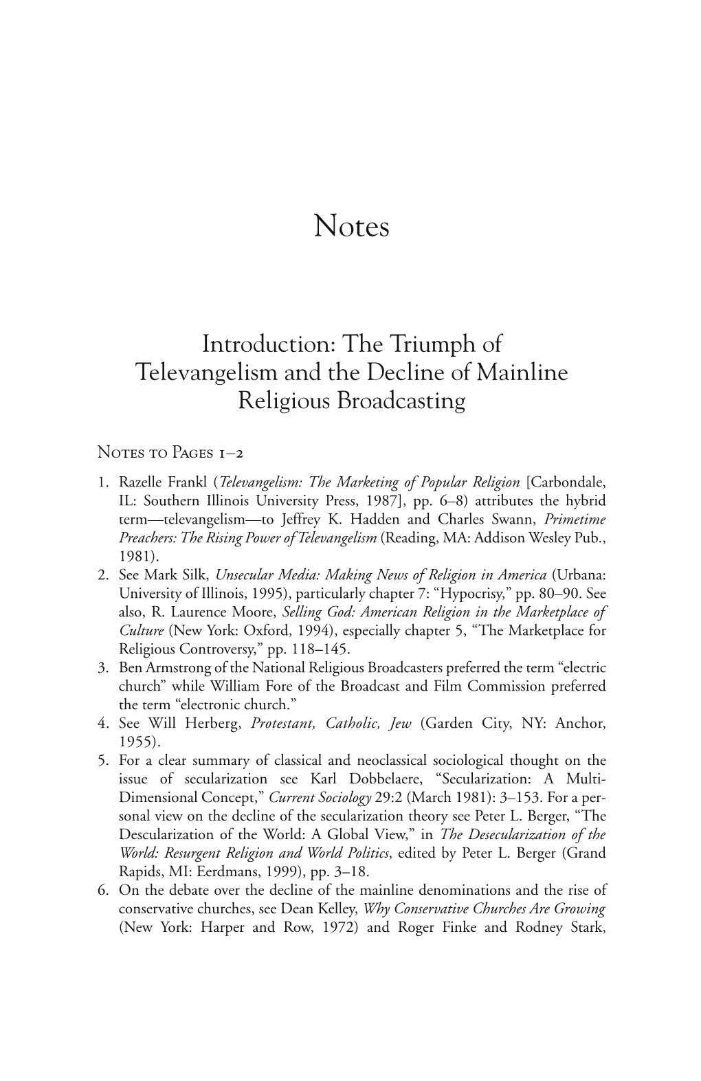 The Triumph of Televangelism and the Decline of Mainline Religious Broadcasting