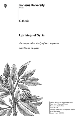 Uprisings of Syria