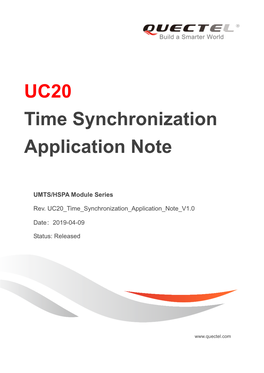 UC20 Time Synchronization Application Note