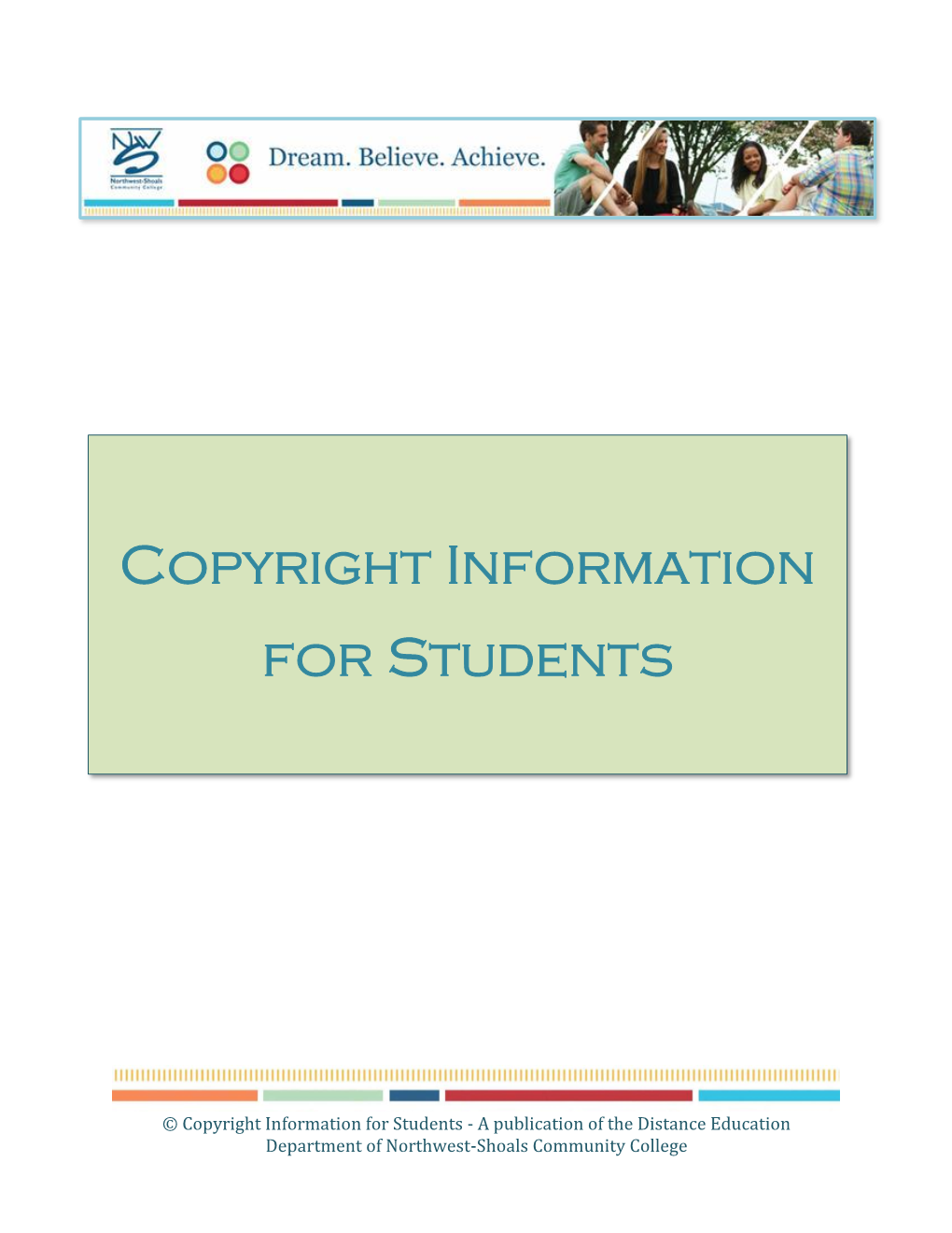 Copyright Information for Students
