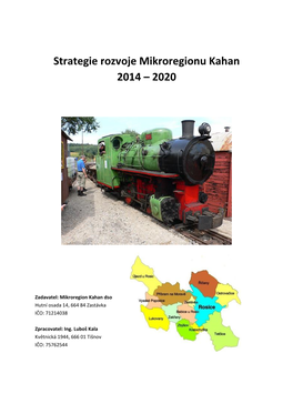 Strategie Rozvoje Mikroregionu Kahan 2014 – 2020