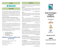 South Asia Region Inaugural Conference