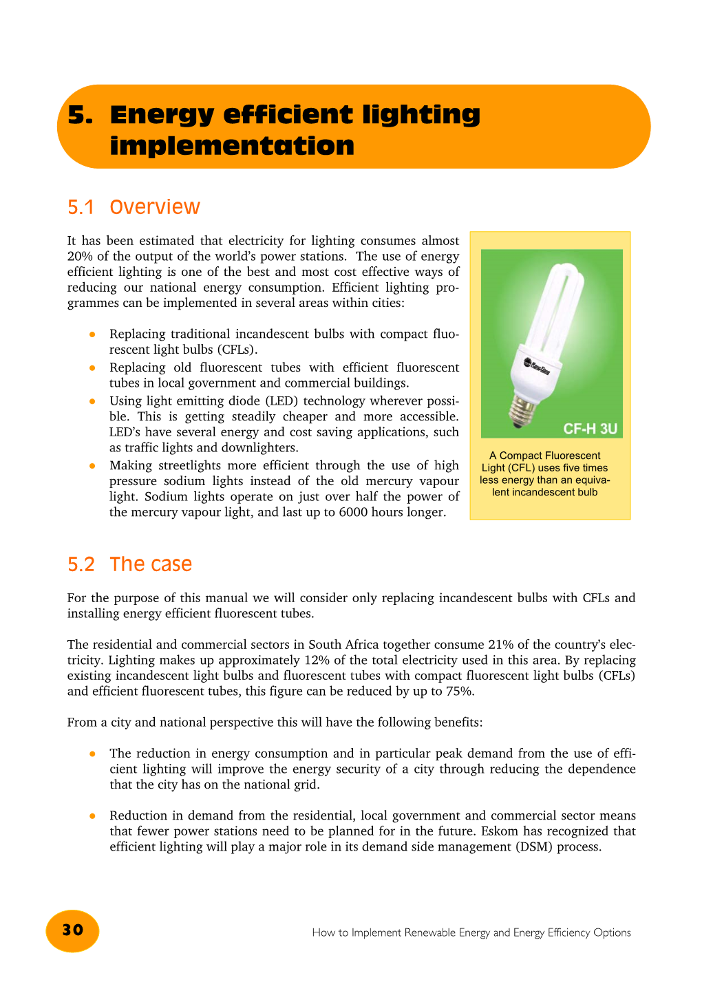 5. Energy Efficient Lighting Implementation