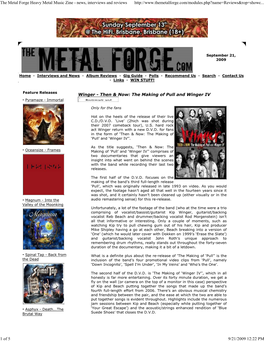 The Metal Forge Heavy Metal Music Zine - News, Interviews and Reviews