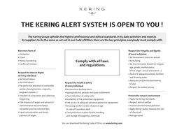 The Kering Alert System Is Open to You !