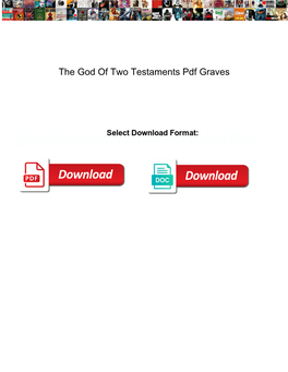 The God of Two Testaments Pdf Graves