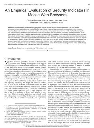 An Empirical Evaluation of Security Indicators in Mobile Web Browsers