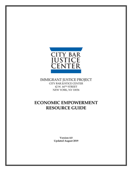 Economic Empowerment Resource Guide (August 2019)