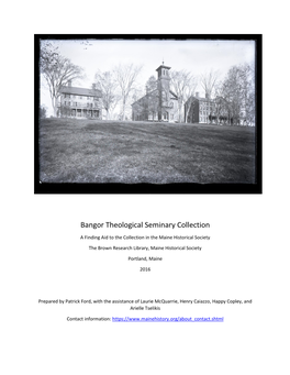 Bangor Theological Seminary Collection