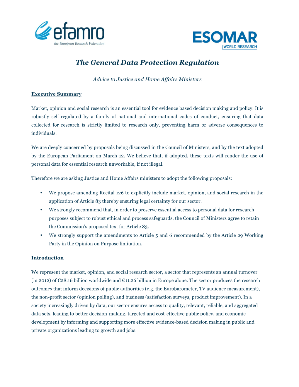The General Data Protection Regulation