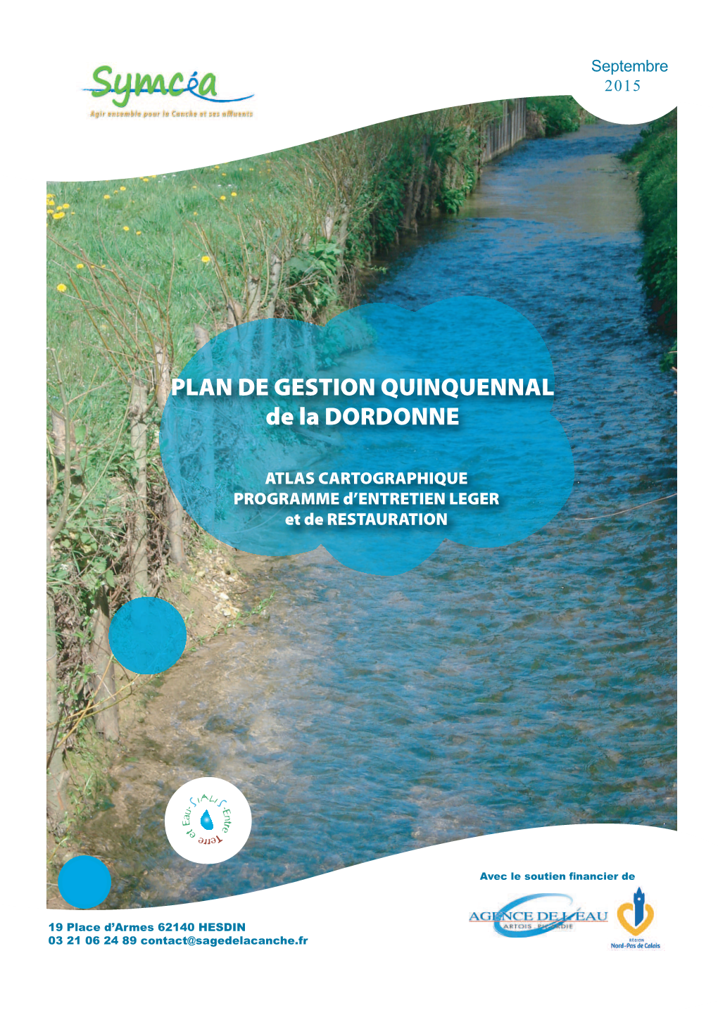 PLAN DE GESTION QUINQUENNAL De La DORDONNE