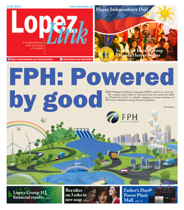 FIRST Philippine Holdings Corporation (FPH) Is Ready for Its Close-Up