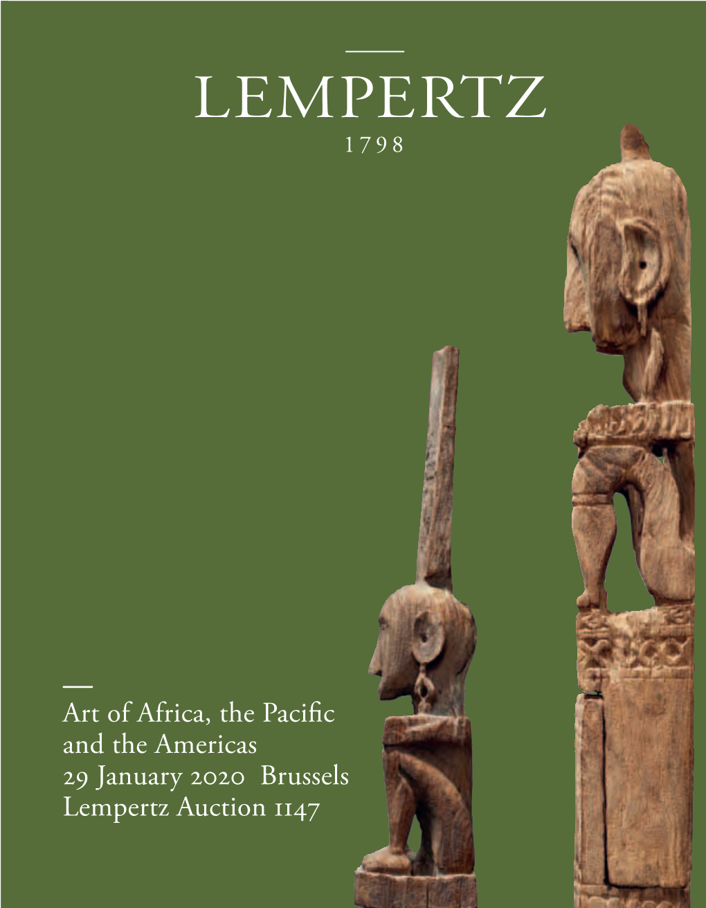 Art of Africa, the Pacific and the Americas 29 January 2020 Brussels Lempertz Auction 1147